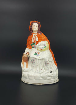 Staffordshire Wolf & Red Riding Hood - Damaged