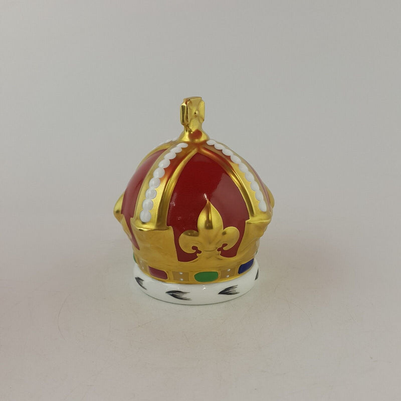 Royal Crown Derby Heraldic Crown Gold Stopper With CoA Boxed - 8058 RCD