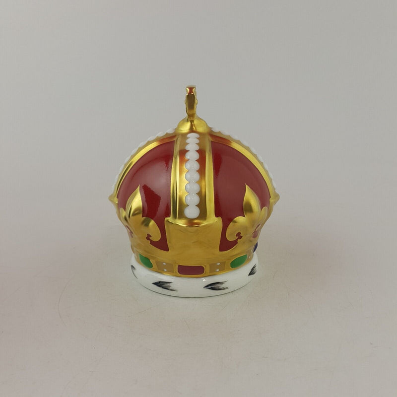 Royal Crown Derby Heraldic Crown Gold Stopper With CoA Boxed - 8058 RCD