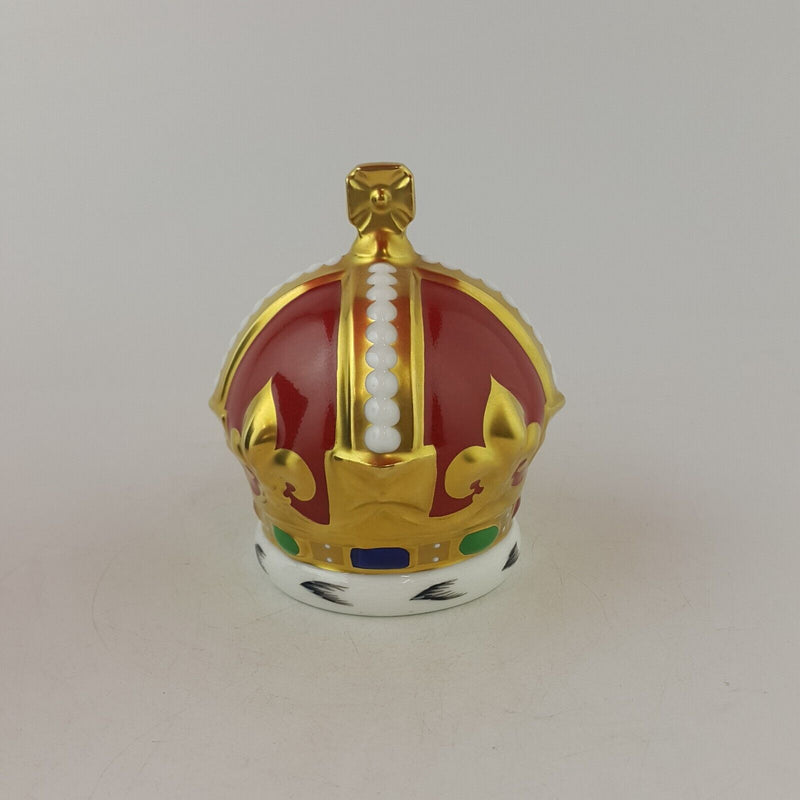 Royal Crown Derby Heraldic Crown Gold Stopper With CoA Boxed - 8058 RCD