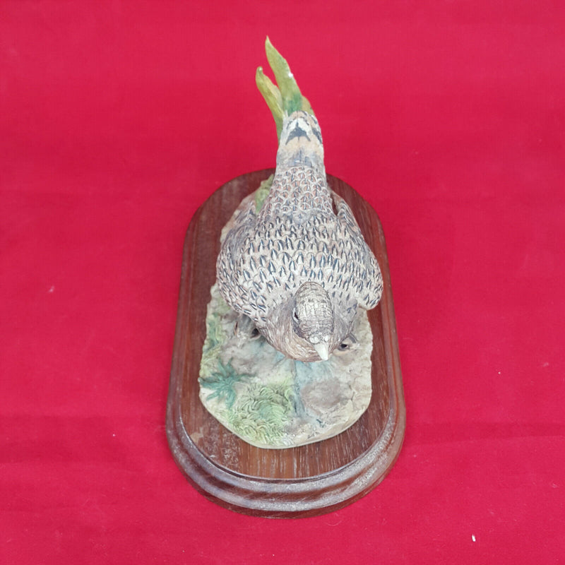 Border Fine Arts Dumfriesshire Scotland Female Pheasant & Chicks (Detached Tail)