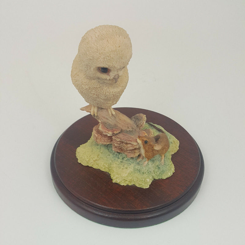 Border Fine Arts - Owlet and Mouse FE8 (with Wooden Base)