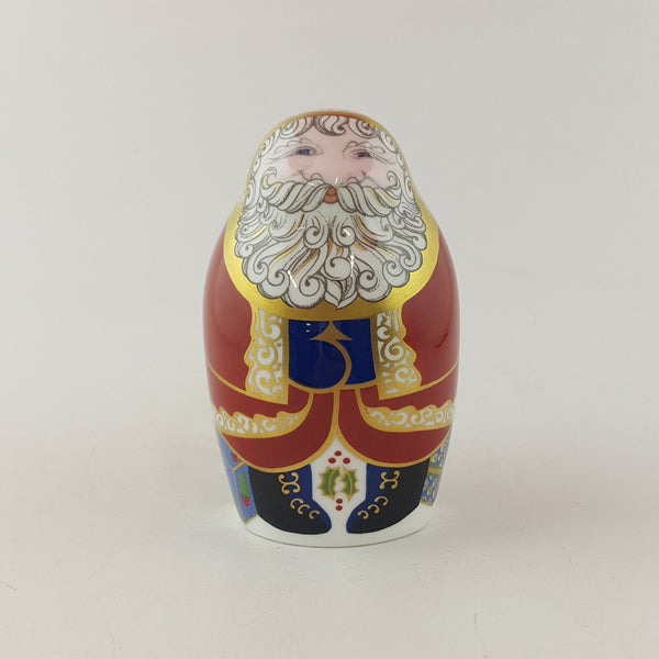 Royal Crown Derby - Santa Claus Paperweight (Gold Stopper) -  RCD 3104