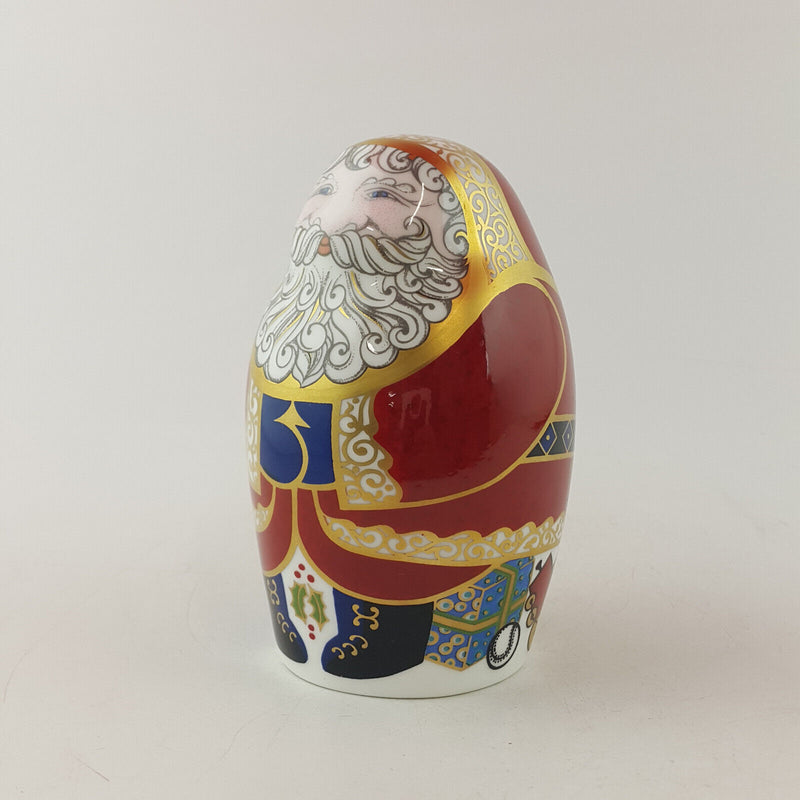 Royal Crown Derby - Santa Claus Paperweight (Gold Stopper) -  RCD 3104