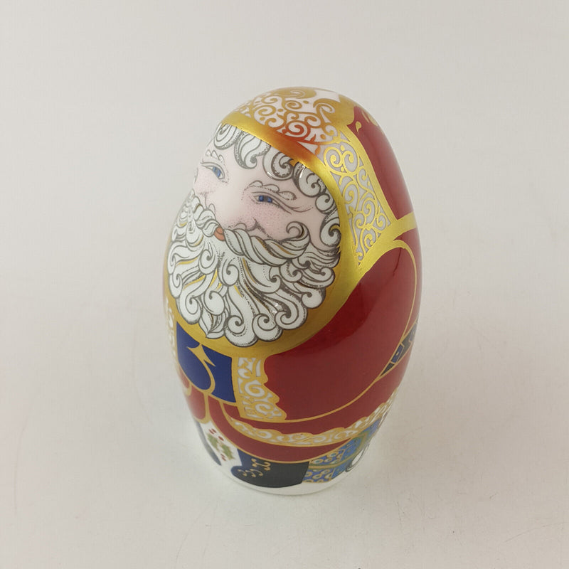 Royal Crown Derby - Santa Claus Paperweight (Gold Stopper) -  RCD 3104