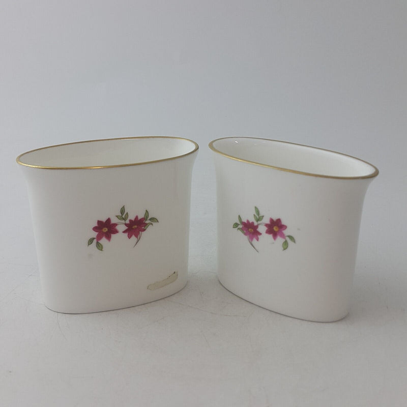 Royal Worcester Pair of Oval Toothpick Holder - 8807 RW