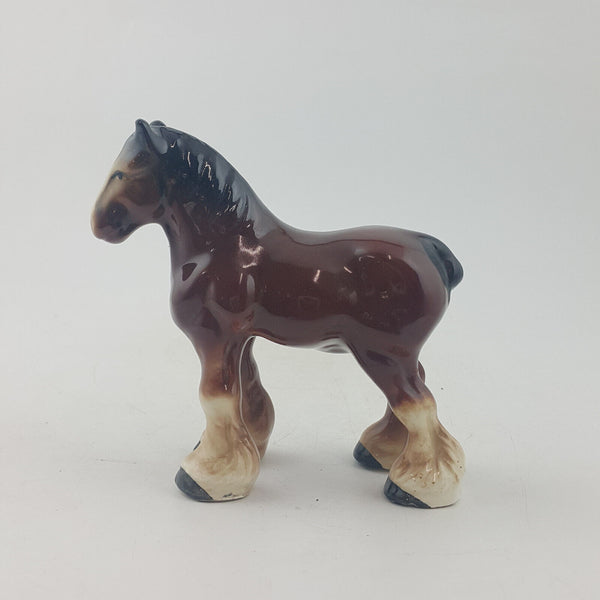 Unmarked Horse / Foal Porcelain Figurine - OP 3667