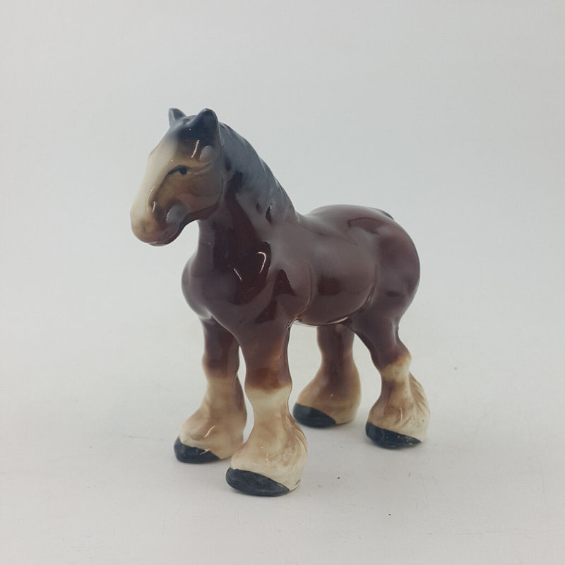 Unmarked Horse / Foal Porcelain Figurine - OP 3667