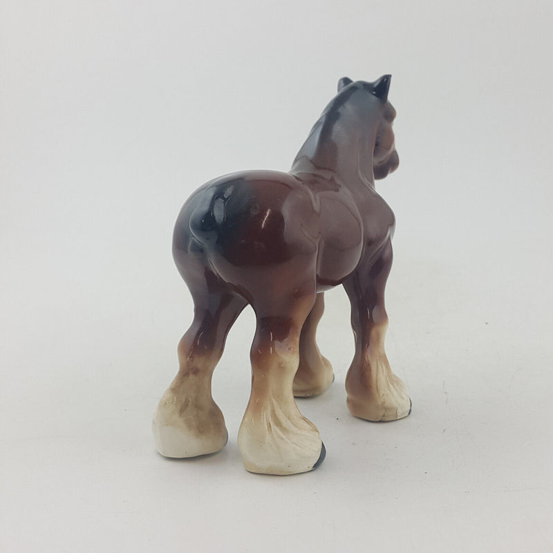 Unmarked Horse / Foal Porcelain Figurine - OP 3667