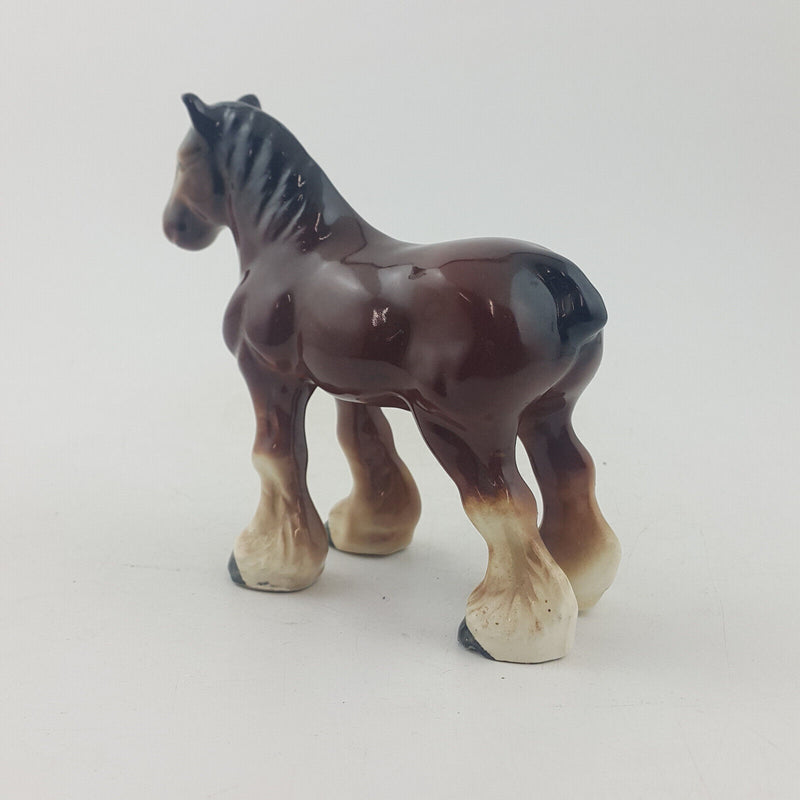 Unmarked Horse / Foal Porcelain Figurine - OP 3667