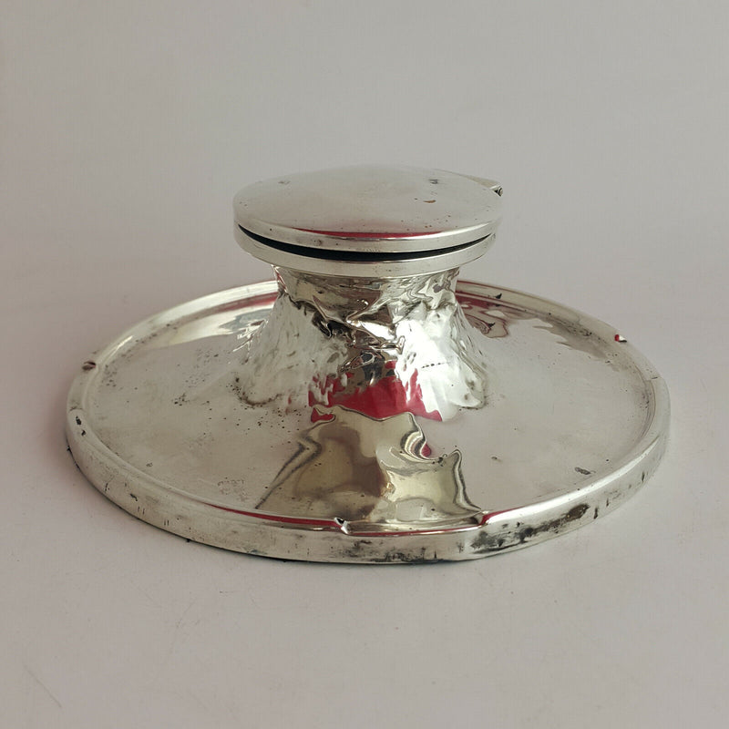 Antique Ink Well In Sterling Silver - NA 815