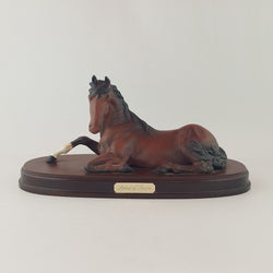 Beswick  Horse  Figurine 2916 - Spirit of Peace on Wooden Plinths - 7752 BSK