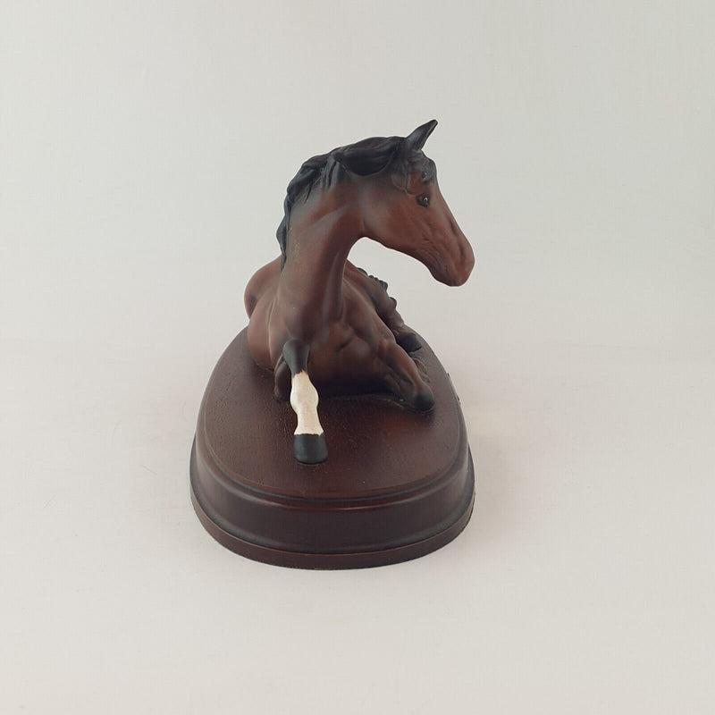 Beswick  Horse  Figurine 2916 - Spirit of Peace on Wooden Plinths - 7752 BSK