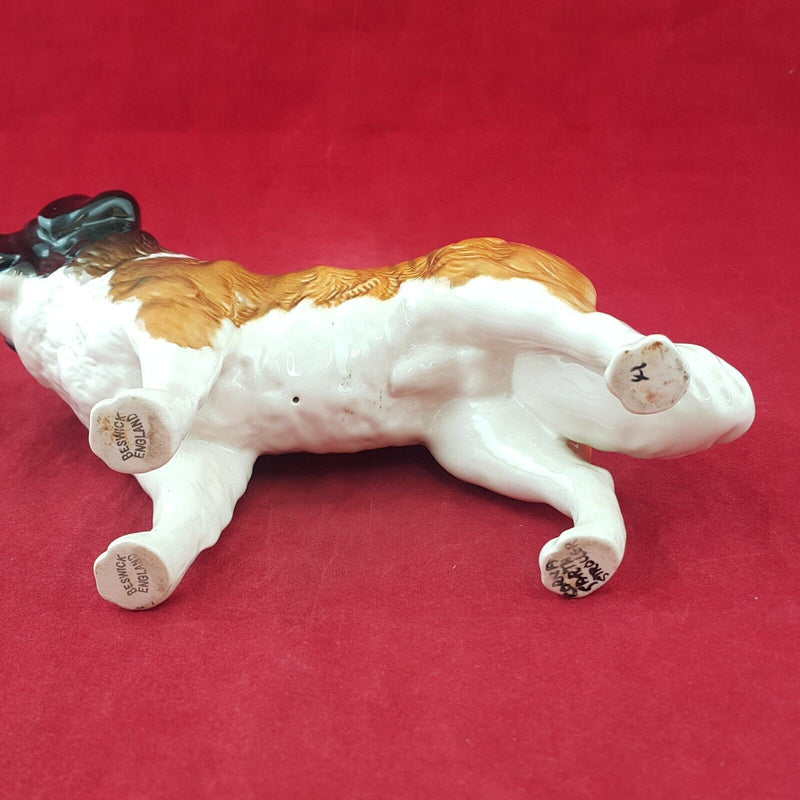 Beswick Dog Figurine 2221 St. Bernard Dog Corna Garth Stroller - 8569 BSK