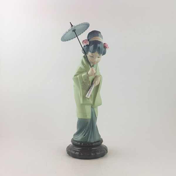 Llardo Figurine - Japanese Geisha With Parasol 4988 - L/N 3649