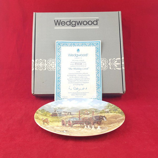 Wedgwood Decorative Plate - The Midday Local (Boxed & CoA) - WD 1874