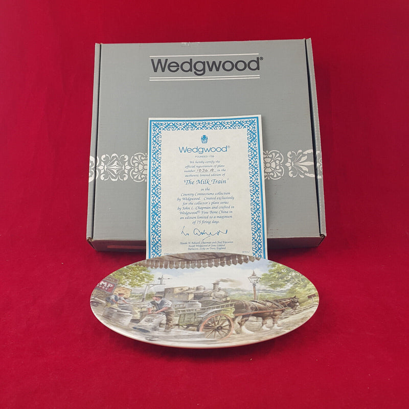 Wedgwood Decorative Plate - The Milk Train (Boxed & CoA) -  WD 1873