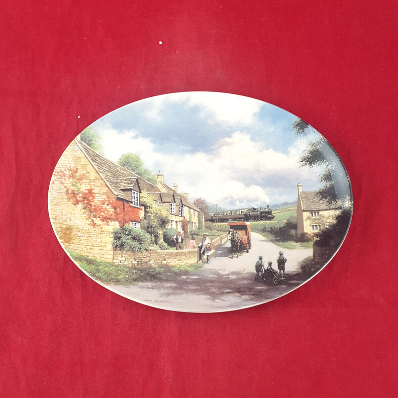 Wedgwood Decorative Oval Plate - Our Village Street (Boxed & CoA) - WD 1881