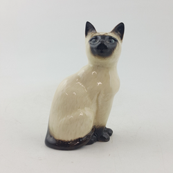 Royal Doulton Animals - Seated Siamese Cat DA129 - RD 3614