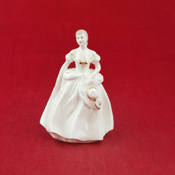 Coalport Figurine Girl with Hat in Hand - 7258 CP