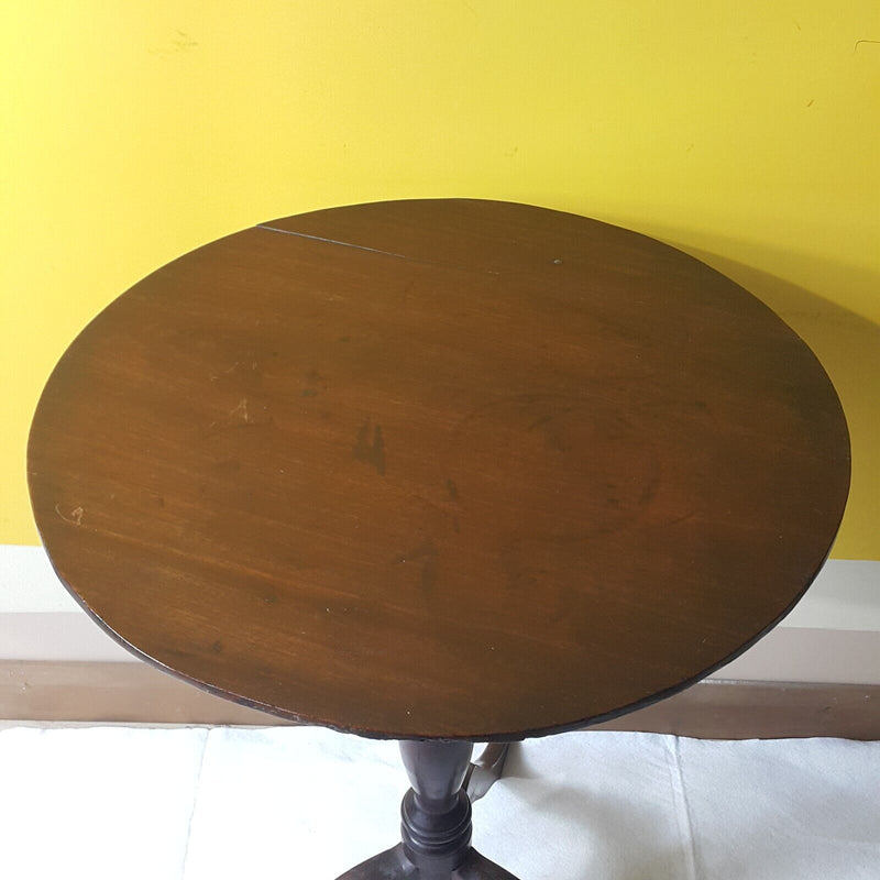 19th Century Mahogany Circular Stem Table - F119