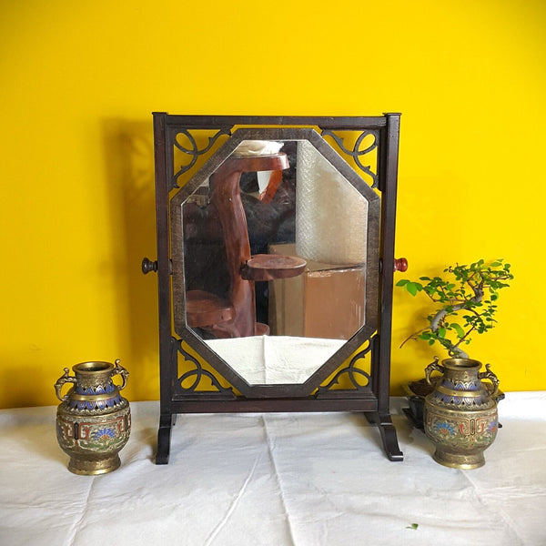 Edwardian Mahogany Swing Dressing Mirror - F130