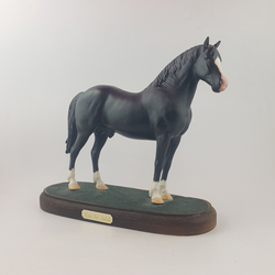 Beswick Horses - Welsh Cob Stallion A270 On Wooden Plinth - BSK 3643