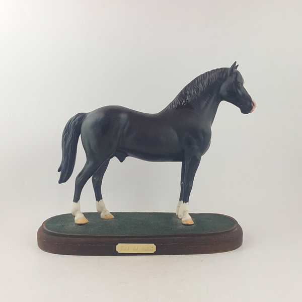 Beswick Horses - Welsh Cob Stallion A270 On Wooden Plinth - BSK 3643