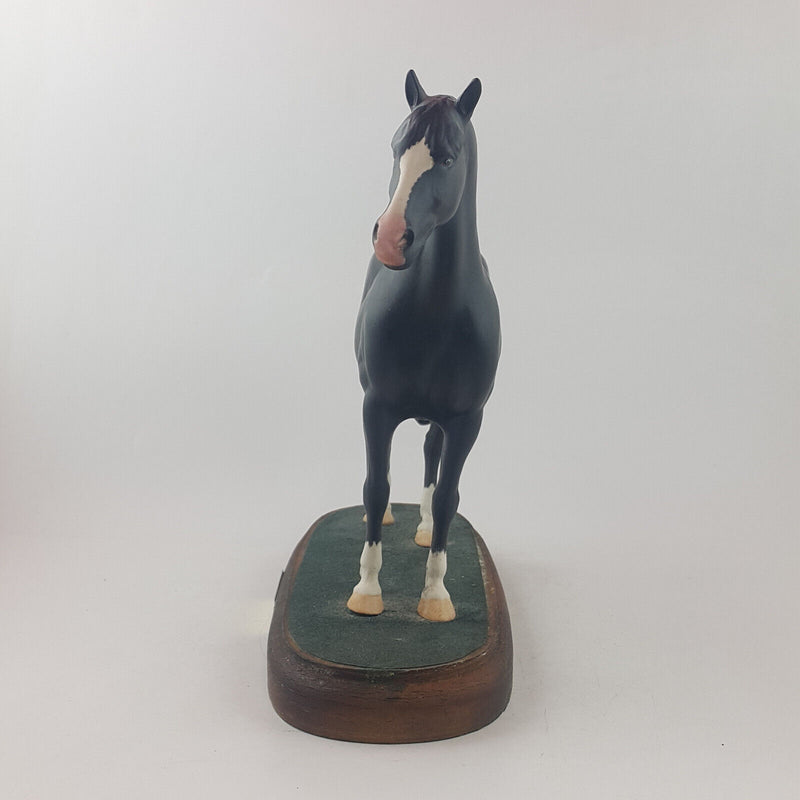 Beswick Horses - Welsh Cob Stallion A270 On Wooden Plinth - BSK 3643