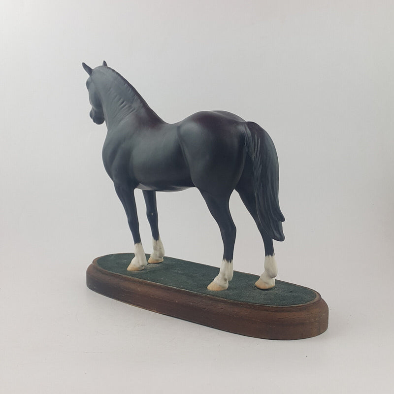 Beswick Horses - Welsh Cob Stallion A270 On Wooden Plinth - BSK 3643