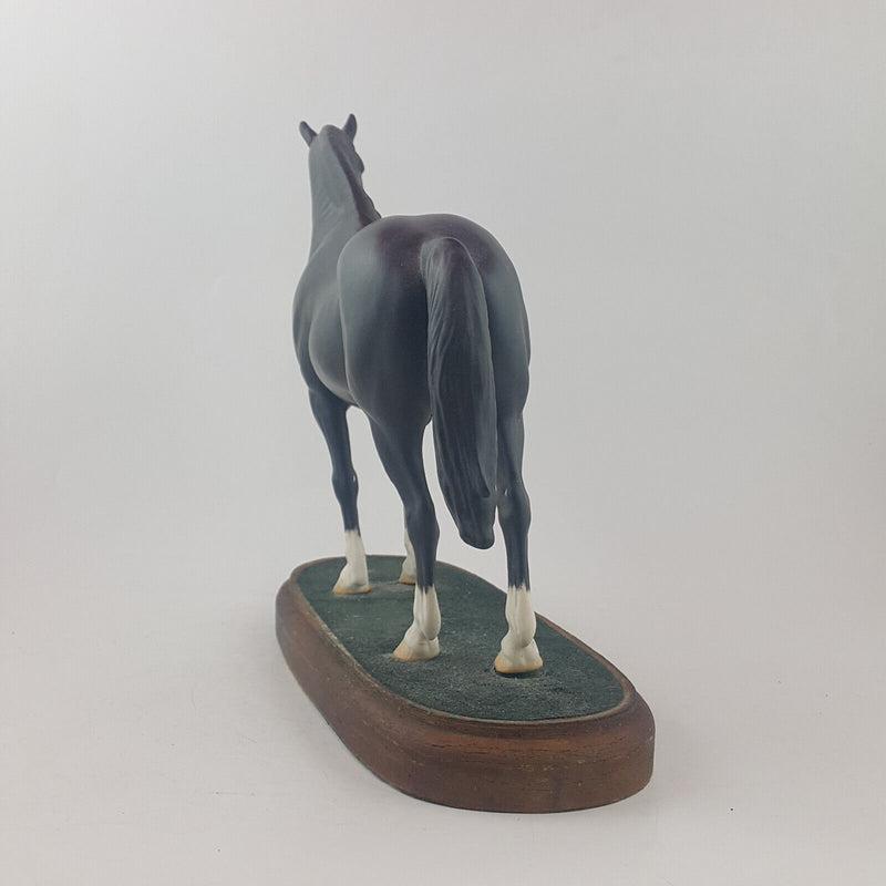 Beswick Horses - Welsh Cob Stallion A270 On Wooden Plinth - BSK 3643