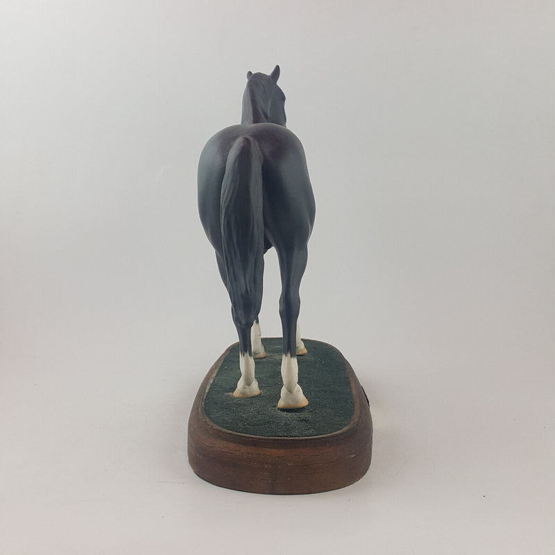 Beswick Horses - Welsh Cob Stallion A270 On Wooden Plinth - BSK 3643