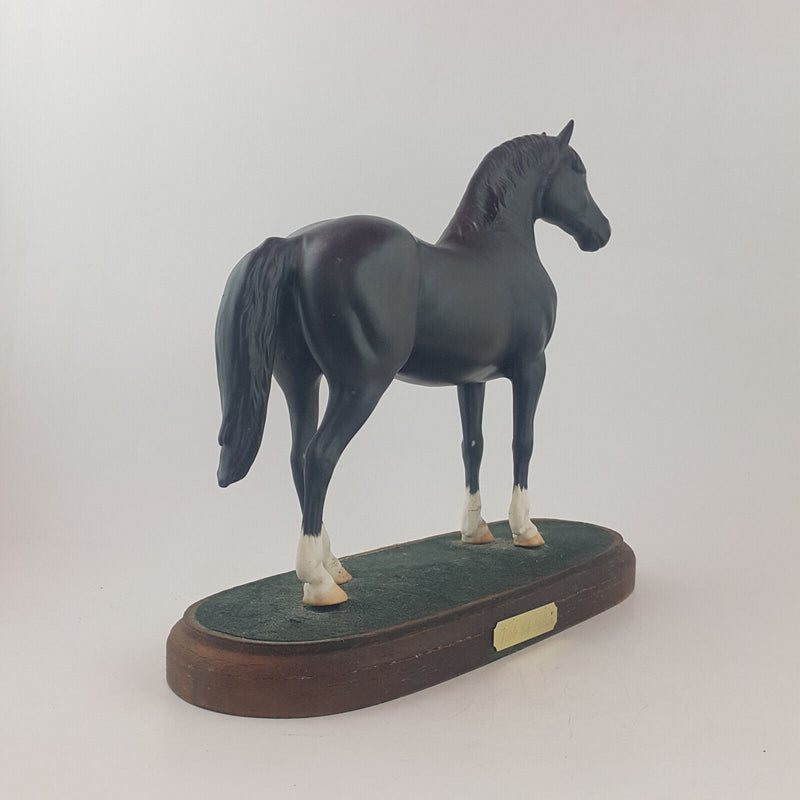 Beswick Horses - Welsh Cob Stallion A270 On Wooden Plinth - BSK 3643