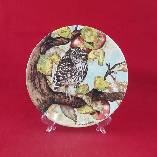 Coalport Decorative Plate 1990 - Eagle Owl with CoA & Box - 6769 CP