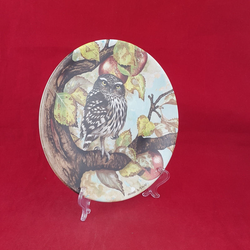 Coalport Decorative Plate 1990 - Eagle Owl with CoA & Box - 6769 CP