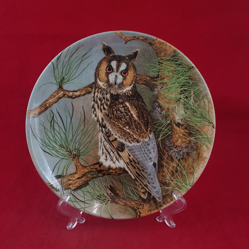 Coalport Decorative Plate - Long-Eared Owl Box & CoA - 7121 CP