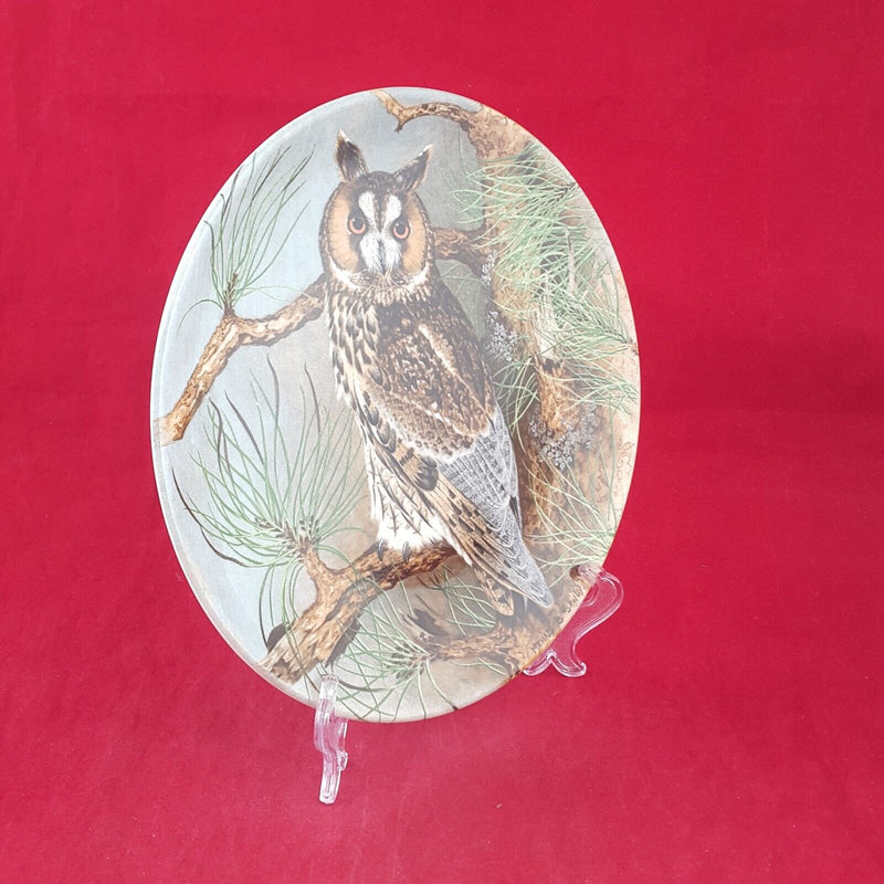 Coalport Decorative Plate - Long-Eared Owl Box & CoA - 7121 CP