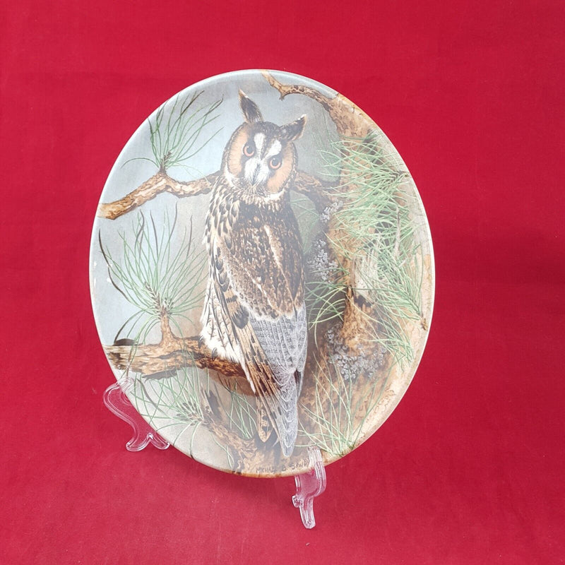 Coalport Decorative Plate - Long-Eared Owl Box & CoA - 7121 CP