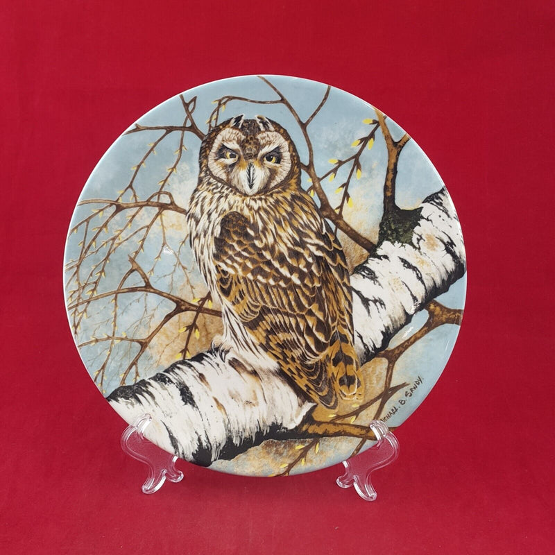 Coalport Decorative Plate - Short-Eared Owl Box & CoA - 7122 CP