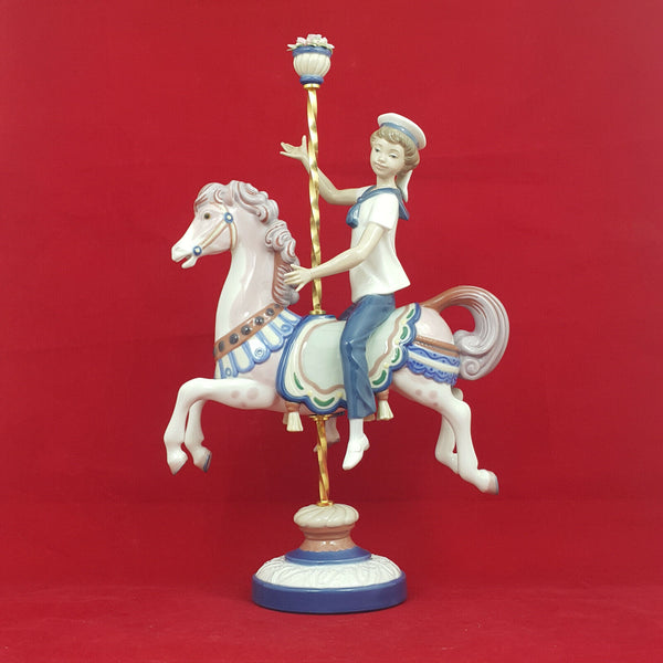 Lladro Figurine 1470 Boy on Carrousel Horse - Boxed