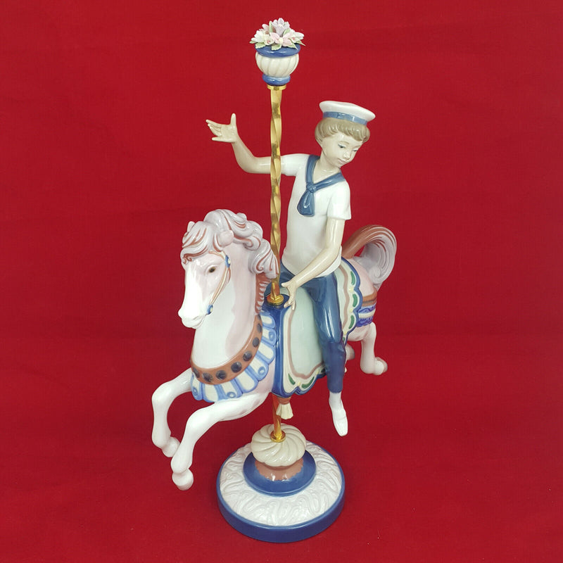 Lladro Figurine 1470 Boy on Carrousel Horse - Boxed