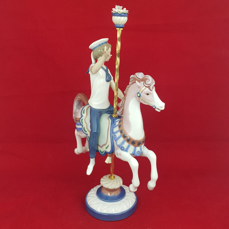 Lladro Figurine 1470 Boy on Carrousel Horse - Boxed