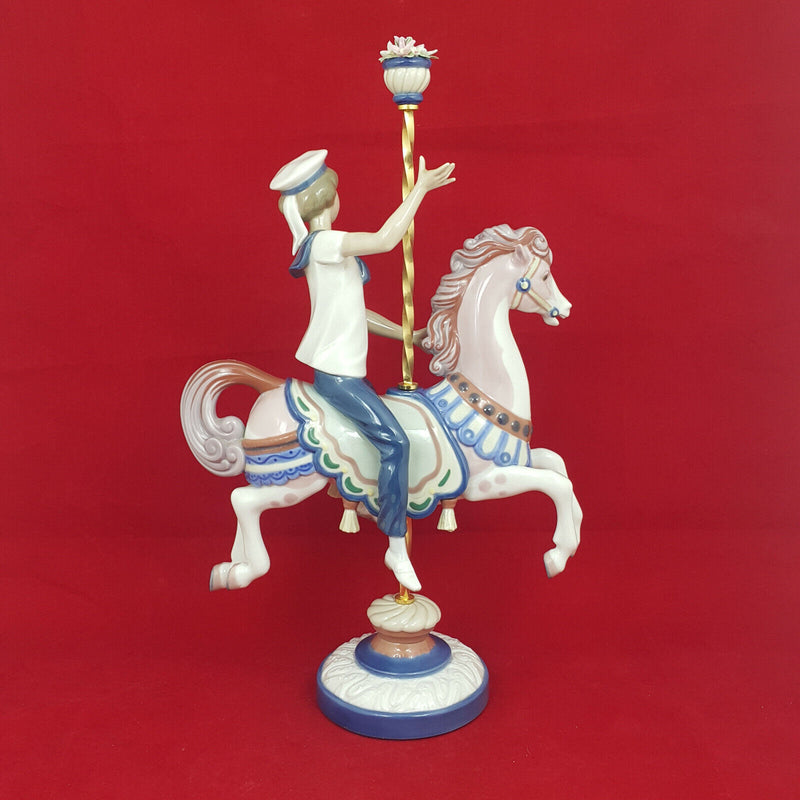 Lladro Figurine 1470 Boy on Carrousel Horse - Boxed