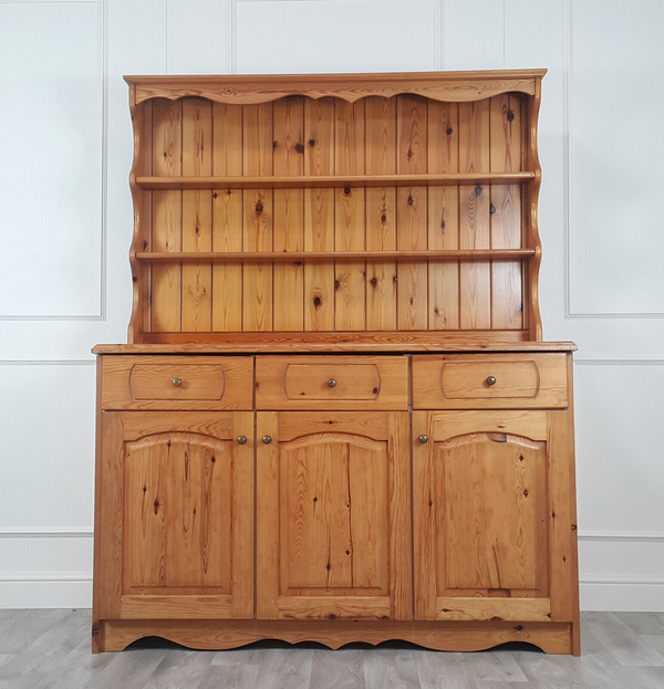 Vintage Large Solid Pine Dresser - F352