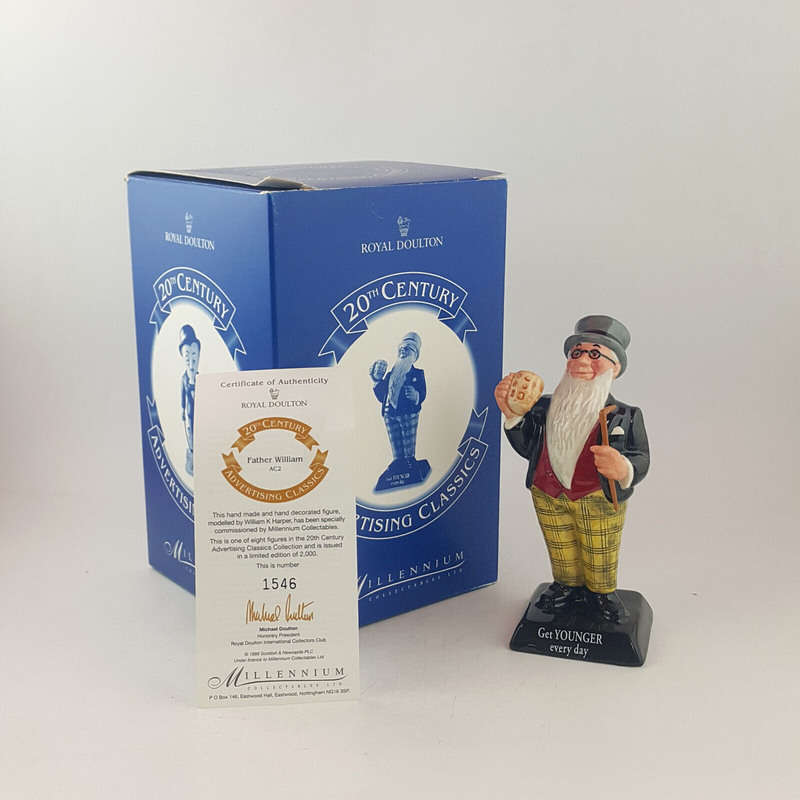 Royal Doulton Advertising Character - Father William AC2 (boxed & CoA) - RD 3676