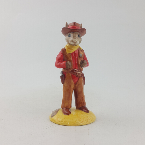 Royal Doulton Bunnykins Figurine - Special Edition Cowboy DB201 (Boxed & CoA)