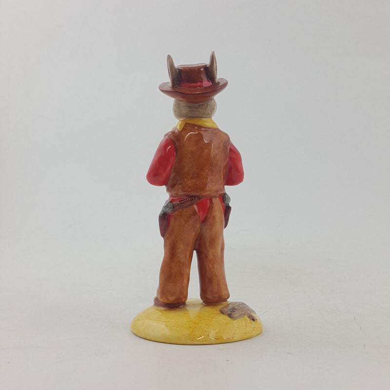 Royal Doulton Bunnykins Figurine - Special Edition Cowboy DB201 (Boxed & CoA)