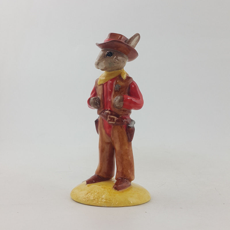 Royal Doulton Bunnykins Figurine - Special Edition Cowboy DB201 (Boxed & CoA)