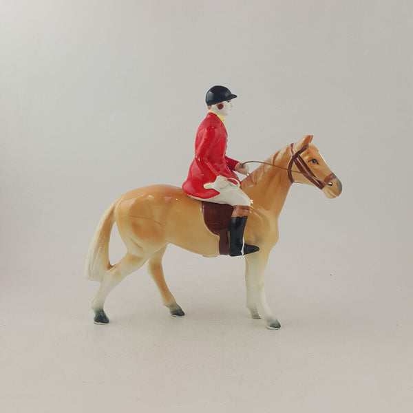 Unmarked Vintage Hunstman Horse And Rider (reglued) - OP 3670