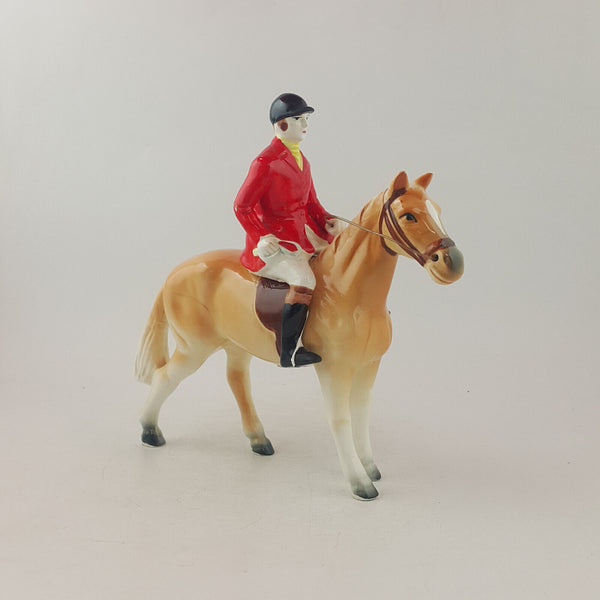 Unmarked Vintage Hunstman Horse And Rider (reglued) - OP 3670